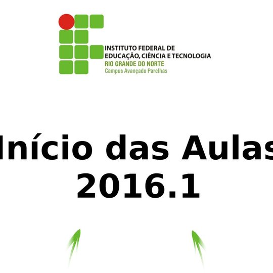 #6821 Início das aulas do ano letivo 2016