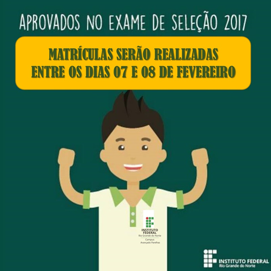 #7002 Divulgada 2ª Chamada para Cursos Integrados do IFRN Campus Avançado Parelhas