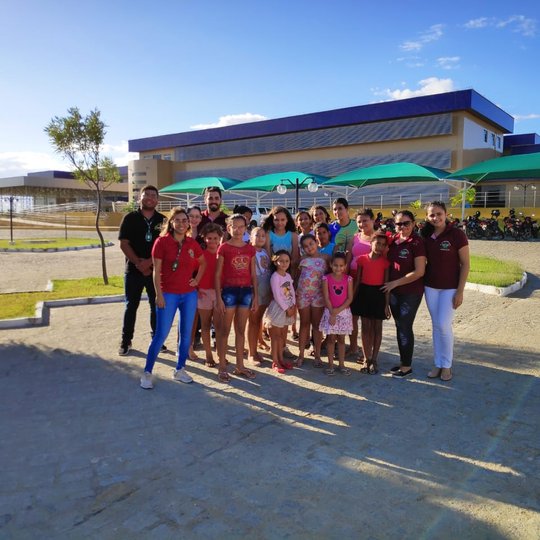 #7029 Equipe e usuários do Serviço de Convivência e Fortalecimento de Vínculos – SCFV do município visitam o Campus Parelhas do IFRN