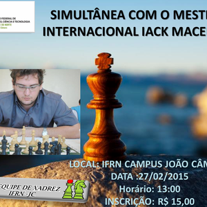 #7349 Campus João Câmara vai sediar palestra de enxadrista pentacampeão estadual