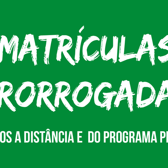 #7543 Prazo de matrículas dos cursos subsequente foi prorrogado 