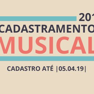 #7577 Iniciado o cadastramento musical 2019