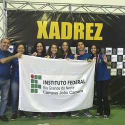 #7698 Equipe do IFRN-JC consegue emplacar os campeões masculino e feminino no Estadual Rápido de Xadrez no torneio Onofre Lopes 