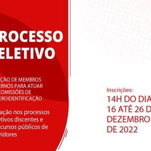 #7780 Publicado edital de seleção externa para Comissões de Heteroidentificação
