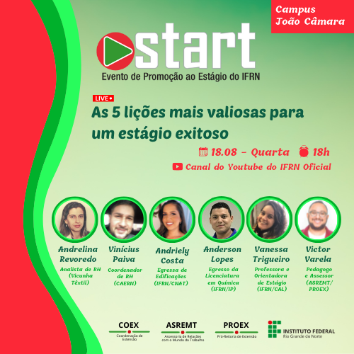 #7854 Start - Evento de promoção ao estágio do IFRN terá atividade amanhã