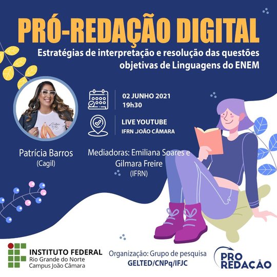 #7946 Divulgada próxima atividade do PRÓ-REDAÇÃO