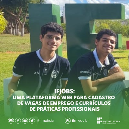 #8040 Estudantes criam software para o cadastro de oportunidades no mundo do trabalho