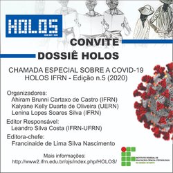 #8200 CHAMADA ESPECIAL SOBRE A COVID-19 HOLOS-IFRN EDIÇÃO N.5 (2020)