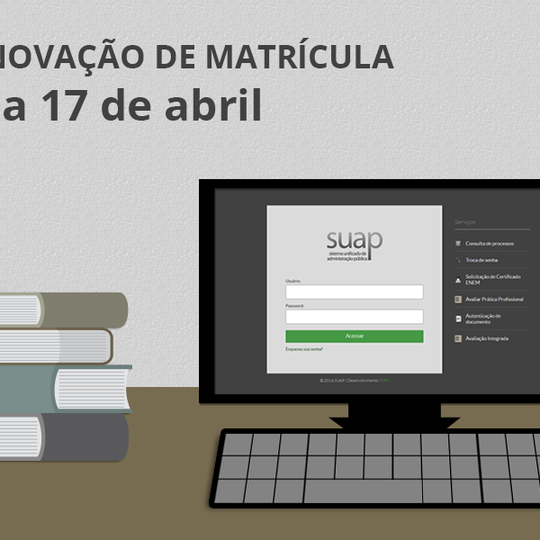 #8406 Renovação de matrícula acontece a partir de 13 de abril