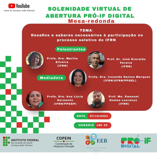 #8414 Campus João Câmara divulga projeto de extensão PRÓ-IF