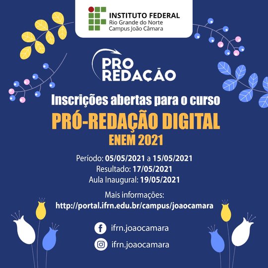 #8522 INSCRIÇÕES  –  PRÓ-REDAÇÃO DIGITAL