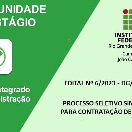 #8563 Processo seletivo para contratação de estagiário