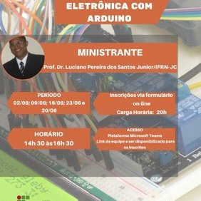 #8686  Saiu o resultado das inscrições para o MINICURSO: INTRODUÇÃO À ELETRÔNICA COM ARDUINO