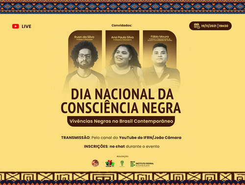 Evento é promovido pelo Neabi e Nuarte do Campus João Câmara do IFRN.