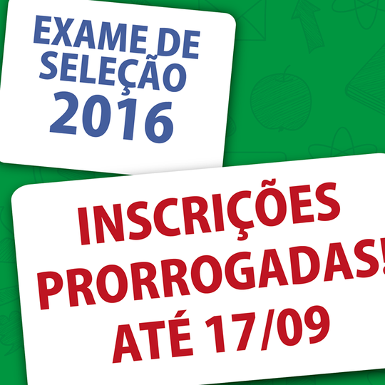 #8922 Prazo de inscrições é prorrogado até esta quinta-feira (17)