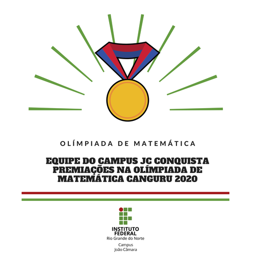 conquista  de premiações na olímpiada de matemática Canguru 2020