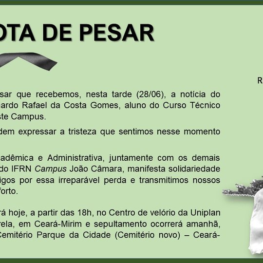 #9046 Nota de pesar