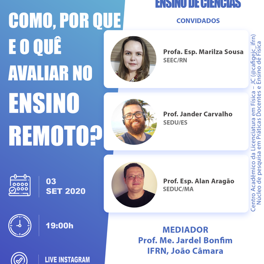 #9102 COMO, POR QUE E O QUÊ AVALIAR NO ENSINO REMOTO?