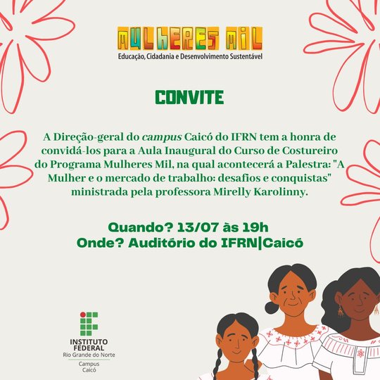 #9385 AULA INAUGURAL – PROGRAMA MULHERES MIL