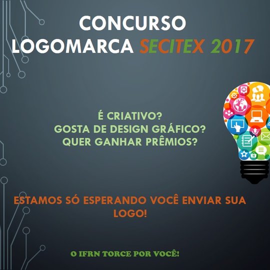 #9420 Concurso da logomarca da III SECITEX é expandido para todos os campi