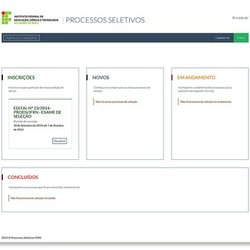 #9955 Lançado novo portal para realização e acompanhamento de processos seletivos