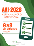 Card de Divulgação - AAI 2026. Peça gráfica: Haline Medeiros.