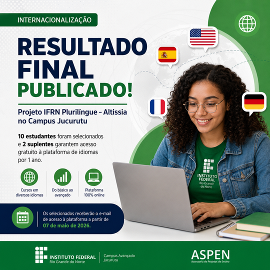 ASPEN Projeto Altissia IFRN Plurilíngue - Campus Jucurutu