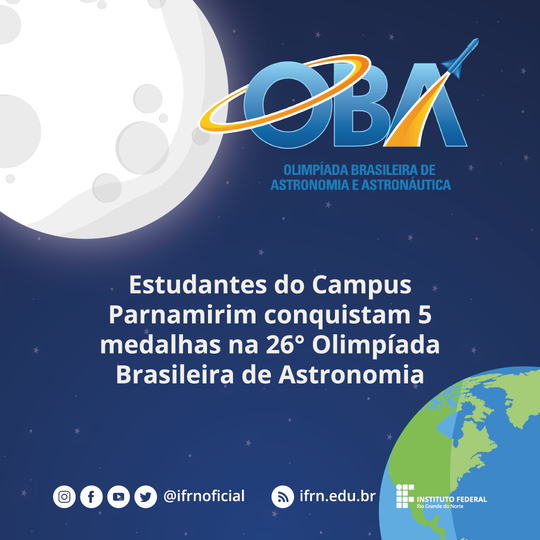 Alunos do Campus Parnamirim na OBA