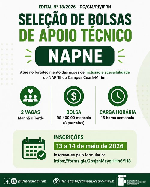 Apoio Técnico - NAPNE 2026