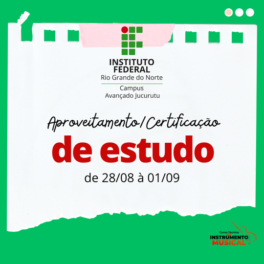 AproveitamentoCertificação de Estudos