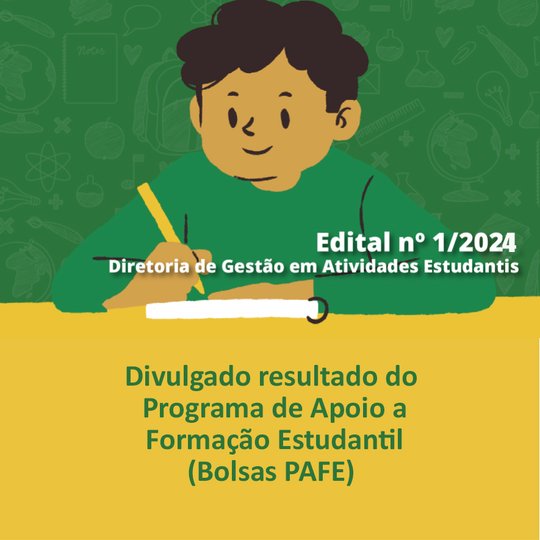 Assistencia Estudantil 2024 - Bolsas PAFE