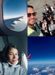 Aluna Mobilidade Internacional Avião