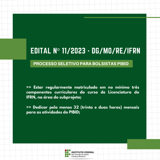 BOLSA PIBID