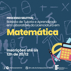 Bolsa TAL Matemática 2 - Inscrições