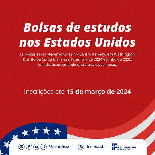 Bolsa de Estudos nos EUA (2024)