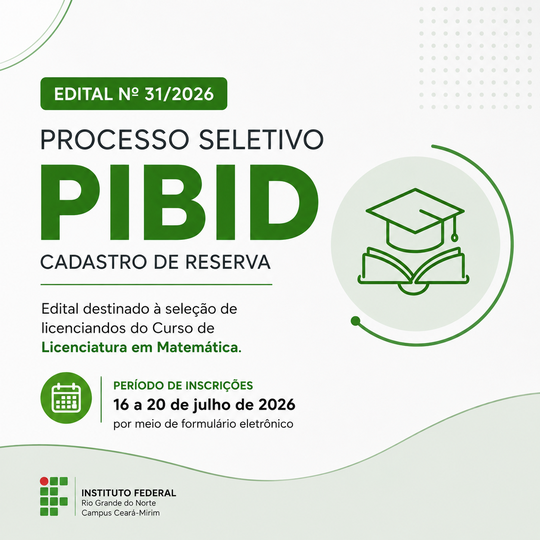 Bolsista PIBID 2026
