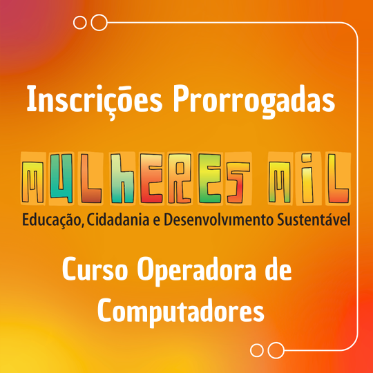 CAPAS _ inscriçoes prorrogadas_ Curso Operadora de Computadores