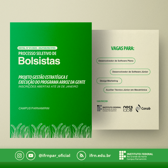 Bolsas - Programa Arroz da Gente