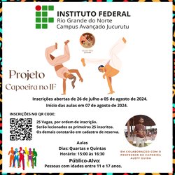 CARTAZ PROJETO CAPOEIRA NO IF - INSTAGRAN