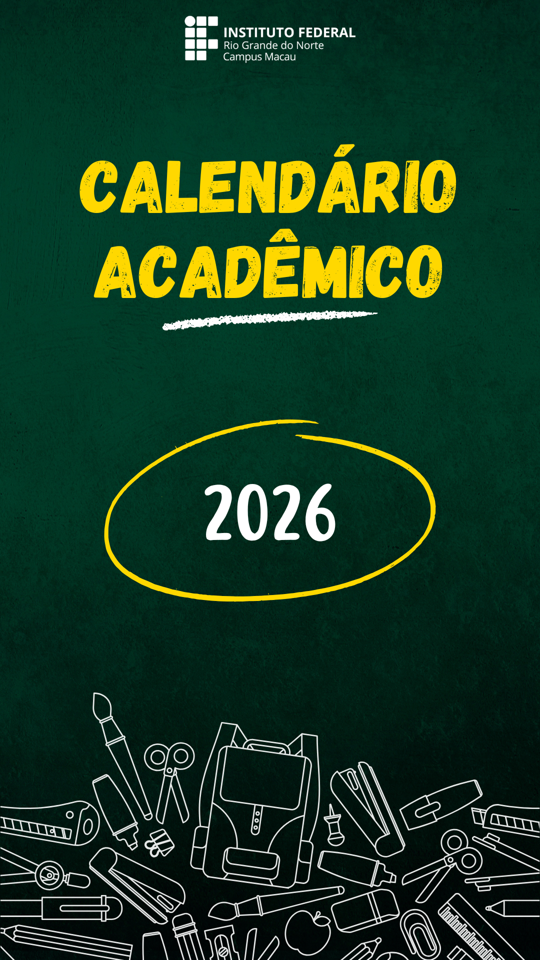 Calendário acadêmico 2026