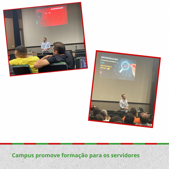 Campus promove formação para os servidores