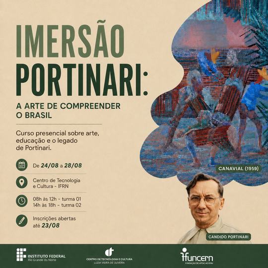 Capa de notícia - Formação Cândido Portinari