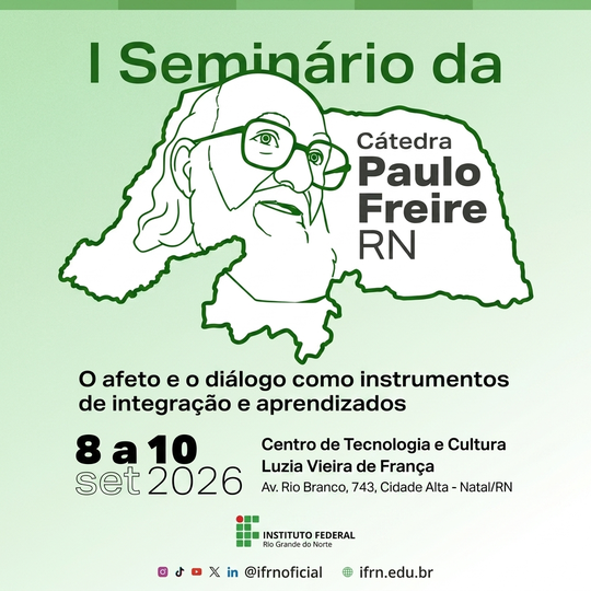 Capa para notícia - Seminário Cátedra Paulo Freire