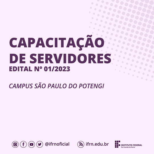 Capacitação de servidores