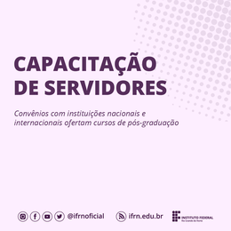 Capacitação de servidores - Pós-graduação