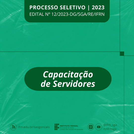 Capacitação Servidores 2023 SGA