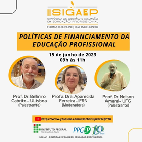 Mesa redonda - Políticas de financiamento da educação profissional