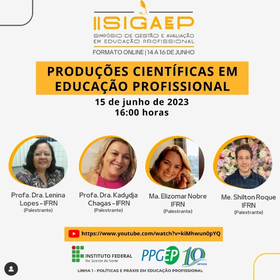 Palestra - Produções científicas em educação profissional