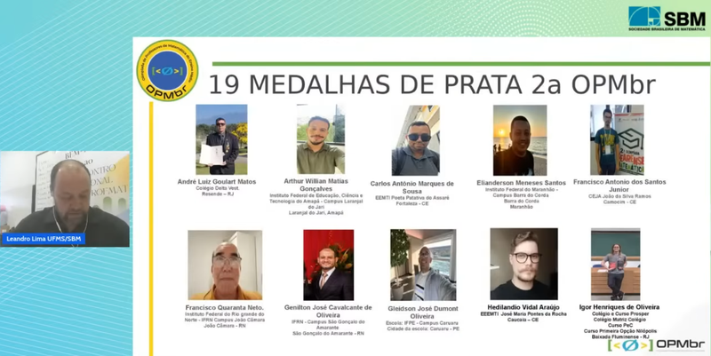 2ª edição da Olimpíada Brasileira dos Professores de Matemática (OPMBr)