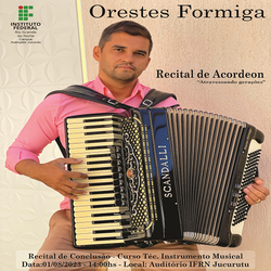 Cartaz Recital - Orestes Formiga